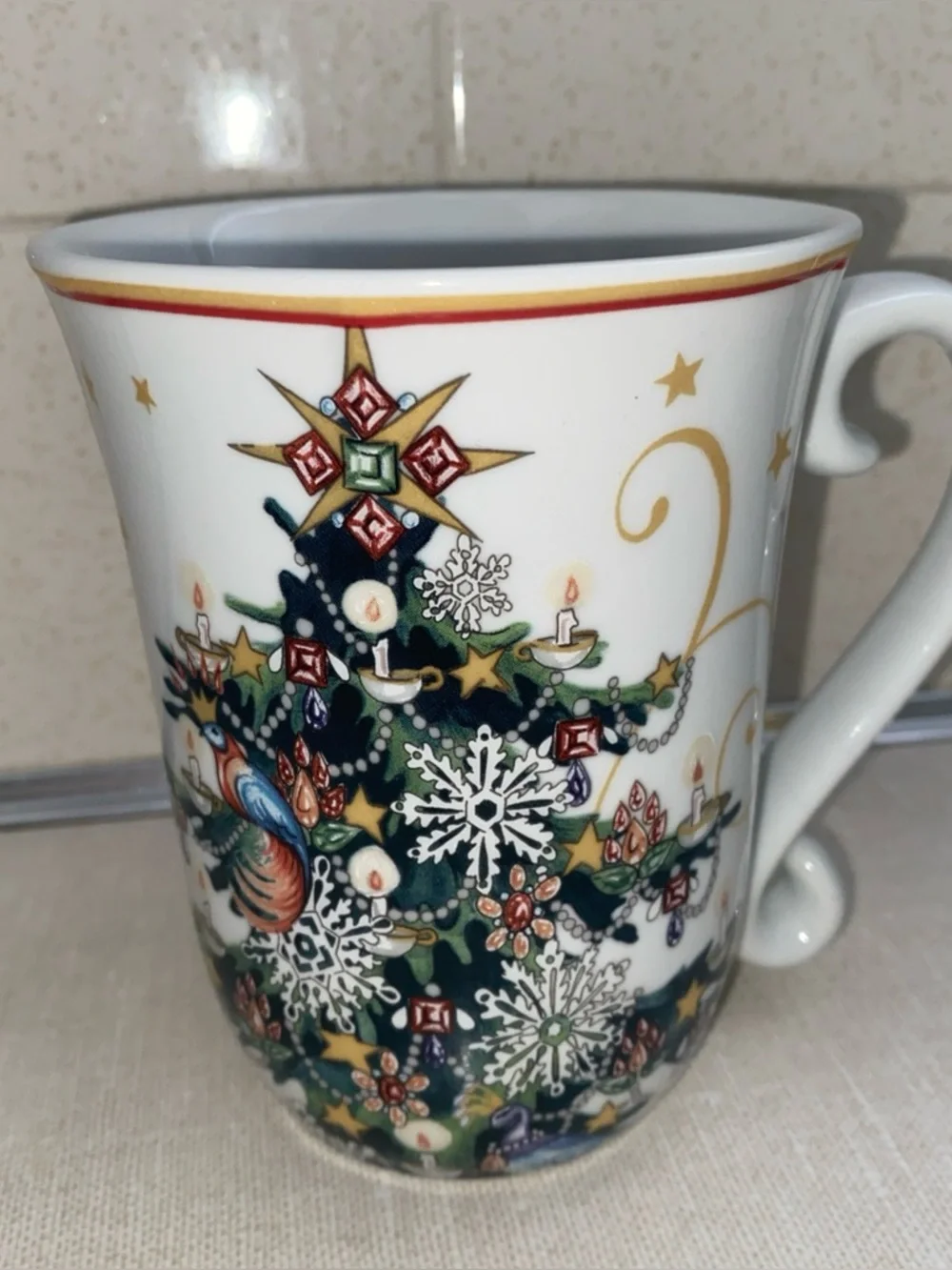 Williams Sonoma Twas The‎ Night Before Christmas Porcelain Coffee Tea Cup Mug